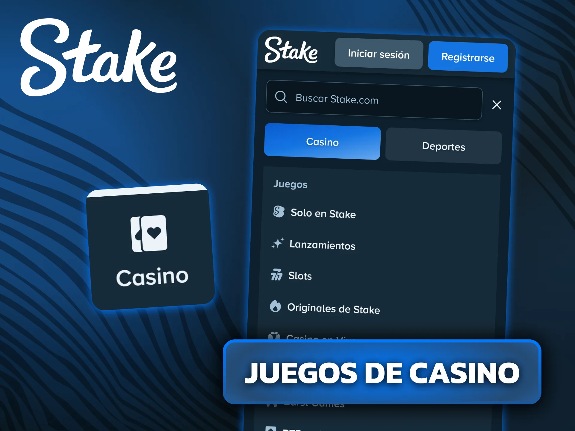 Jugá a tus tragaperras y juegos de mesa preferidos en la app de Stake.