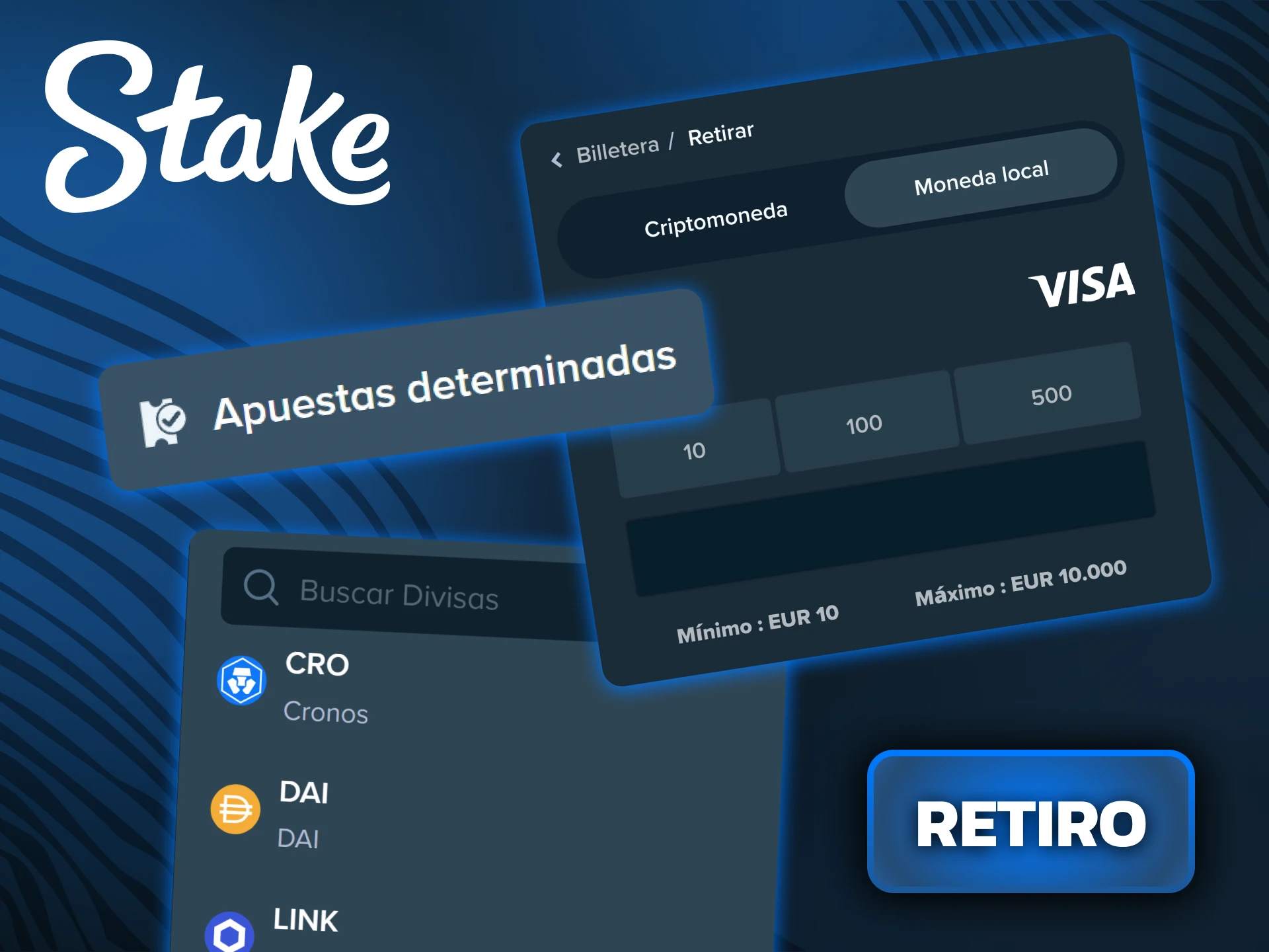 Solicitá el retiro de tus ganancias obtenidas en apuestas deportivas mediante los métodos de pago rápidos de Stake.